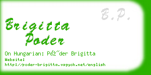 brigitta poder business card